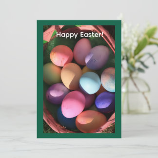 Carte de vœux Joyeuses Pâques