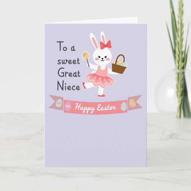 Carte de vœux Joyeuses Pâques Bunny (Devant)