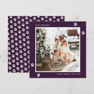 Carte de vœux Joyeuses Pawlidays pour propriétaire