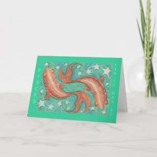 Carte de voeux "Joyeux anniversaire" de Zodiac Pis