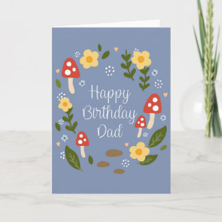 Carte de vœux Joyeux Anniversaire Papa Couronne de