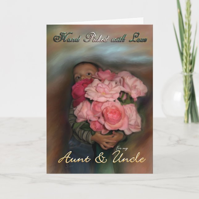 Carte de voeux Joyeux anniversaire Tante et oncle  (Devant)