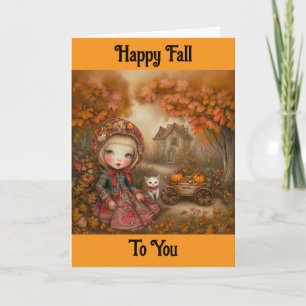 Carte de vœux Joyeux Automne