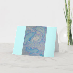 Carte de voeux - Joyeux dauphins