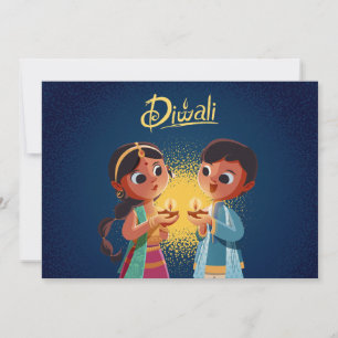 Carte de vœux joyeux Diwali