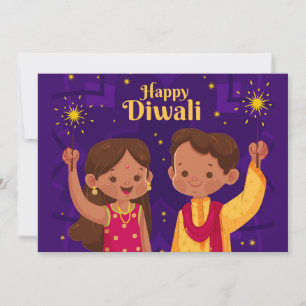 Carte de vœux Joyeux Diwali