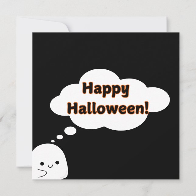Carte de vœux "Joyeux Halloween!" (Devant)