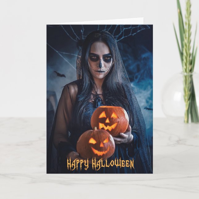 Carte de vœux Joyeux Halloween (Devant)