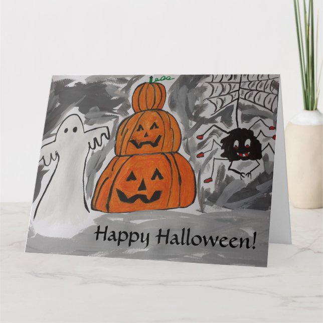 Carte de vœux Joyeux Halloween (Devant)