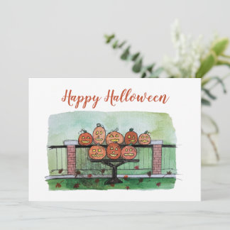 Carte de vœux Joyeux Halloween Impression de citro