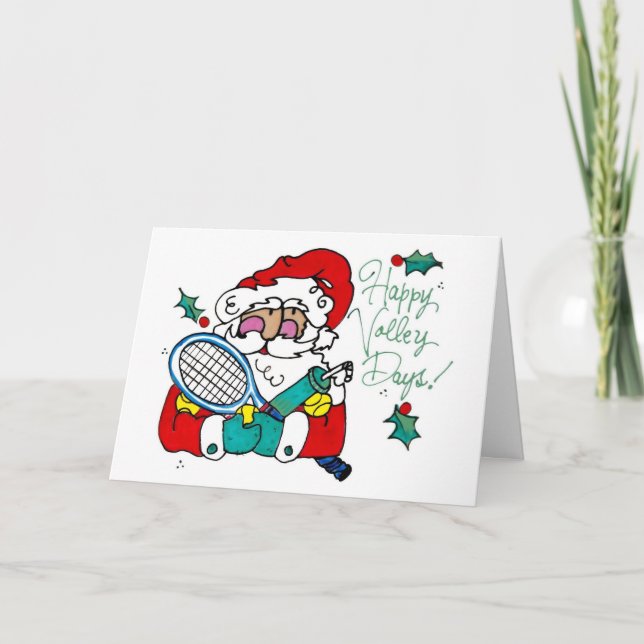 Carte de voeux - Joyeux Jours de Volley (Devant)