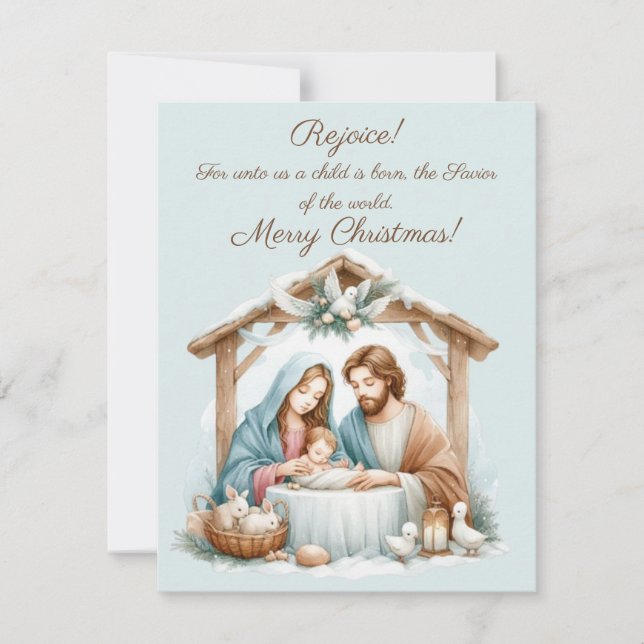 Carte de vœux joyeux Noël (Devant)
