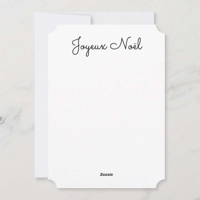 Carte de voeux JOYEUX NOEL (Dos)