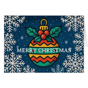 Carte de vœux joyeux Noël