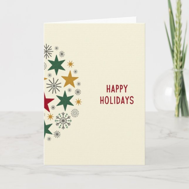 Carte de Vœux Joyeux Noël (Devant)