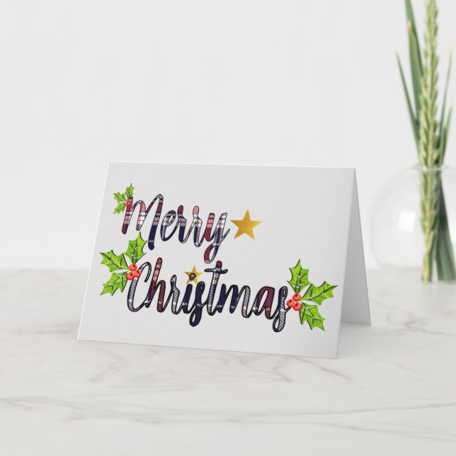 Carte de vœux Joyeux Noël (Devant)