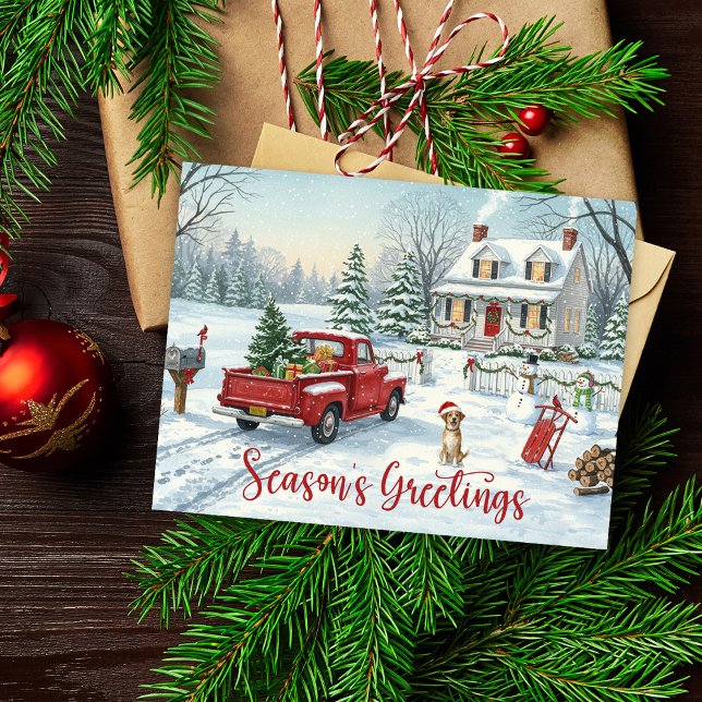 Carte de vœux Joyeux Noël aquarelle  (Créateur téléchargé)