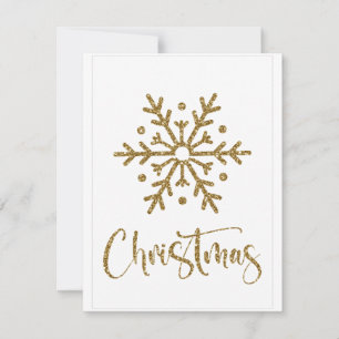 Carte de voeux Joyeux Noël blanc