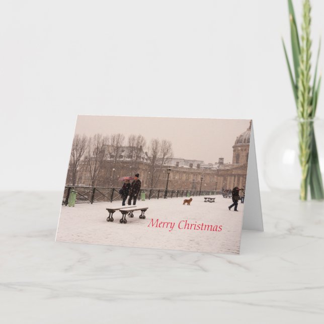 Carte de voeux Joyeux Noël plié (Devant)