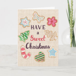 Carte de vœux Joyeux Noël Sucré