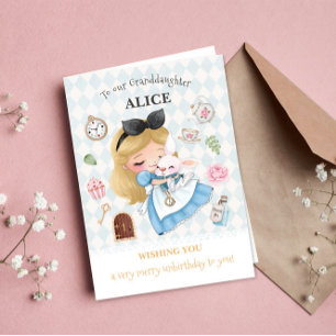 Carte de vœux Joyeux Non-Anniversaire Alice au Pay