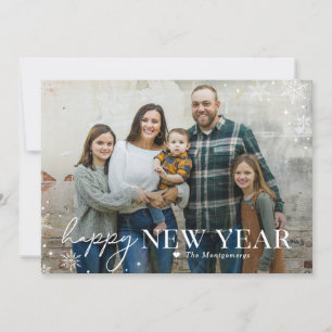 Carte de vœux Joyeux Nouvel An Lovely Frost
