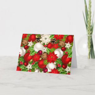 Carte de voeux Joyeux pour les fêtes (vide)