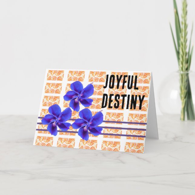 Carte de voeux Joyful Destiny pliée (Devant)