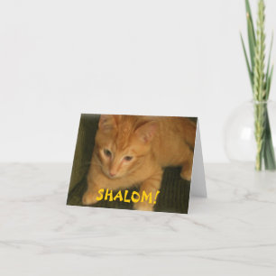 Carte de voeux juive de Kitty "SHALOM"