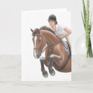 Carte de voeux Jumper Horse