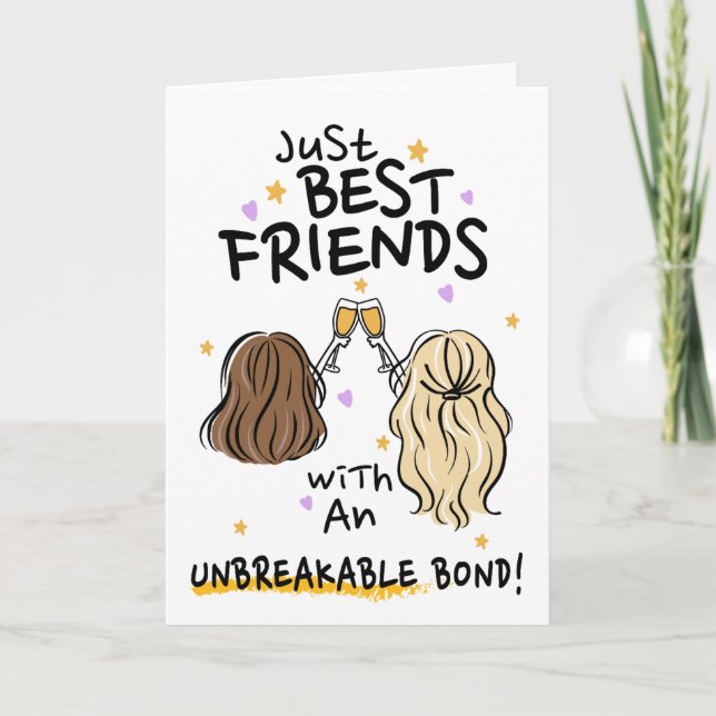 Carte de voeux "Just Best Friends" (Devant)
