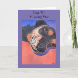 Carte de voeux Just Me Missing You 5 x 7