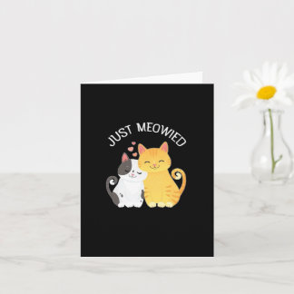 Carte de voeux juste Meowied | Mariage |