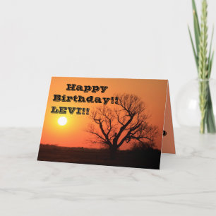 Carte de voeux Kansas Orange Sunset