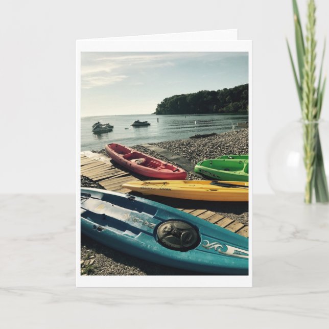 Carte de voeux "Kayaks on Put-in-Bay" (Devant)