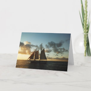 Carte de voeux Key West Sunset Sail