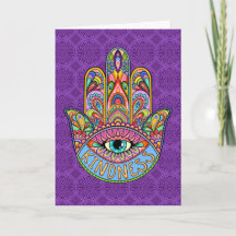 Carte de voeux Kindness Hamsa