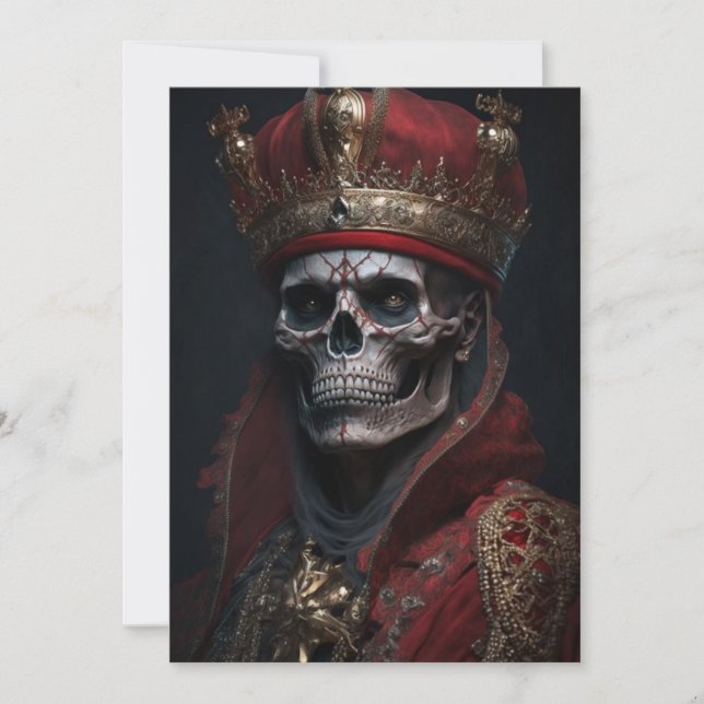 Carte de voeux King Skeleton (Devant)