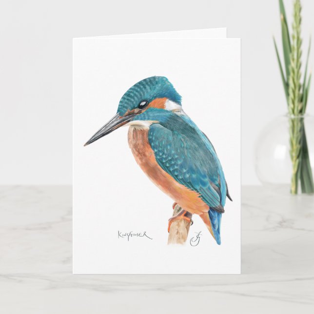 Carte de voeux Kingfisher (Devant)