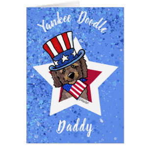 Carte de vœux KiniArt doodle patriotique
