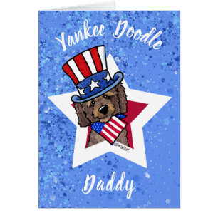 Carte de vœux KiniArt doodle patriotique