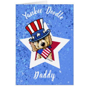 Carte de vœux KiniArt doodle patriotique