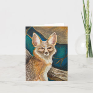 Carte de voeux Kit Fox