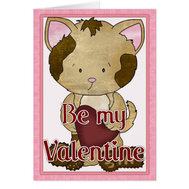 Carte de vœux Kitty Cat pour la Saint-Valentin d2 (Devant)