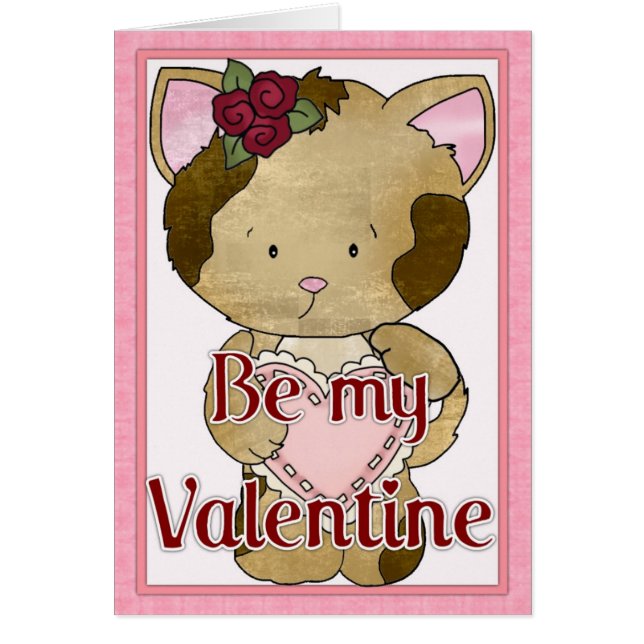 Carte de vœux Kitty Cat pour la Saint-Valentin d5 (Devant)
