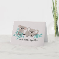 Carte de voeux Koala Bear Water Color
