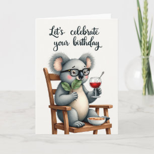 Carte de vœux Koala pour anniversaire