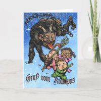 Carte de voeux Krampus