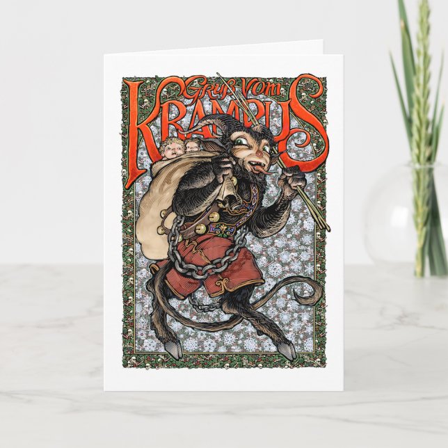 Carte de vœux Krampus (Devant)