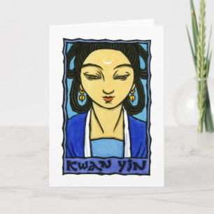 Carte de voeux Kwan Yin